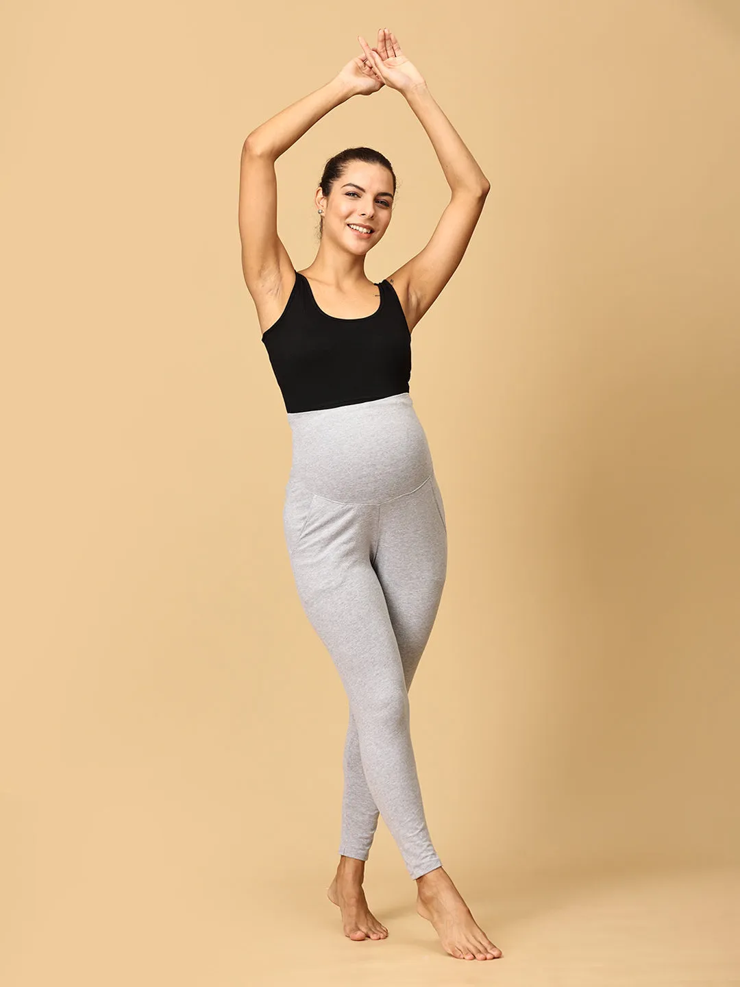 Comfy Maternity Leggings Grey