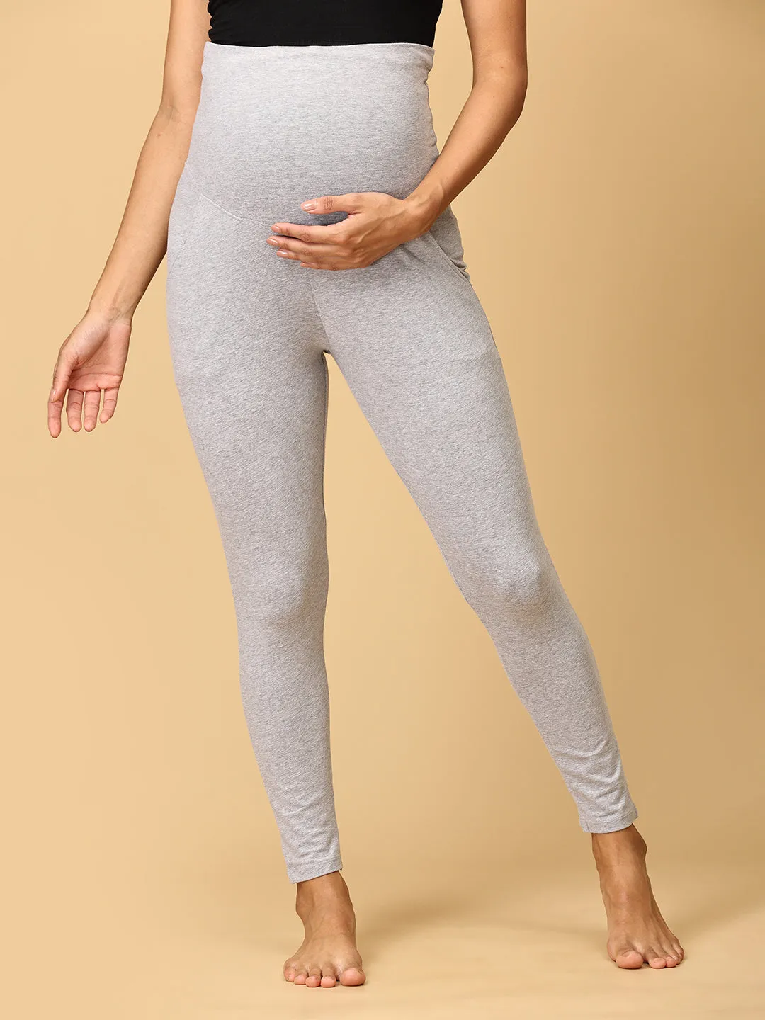 Comfy Maternity Leggings Grey