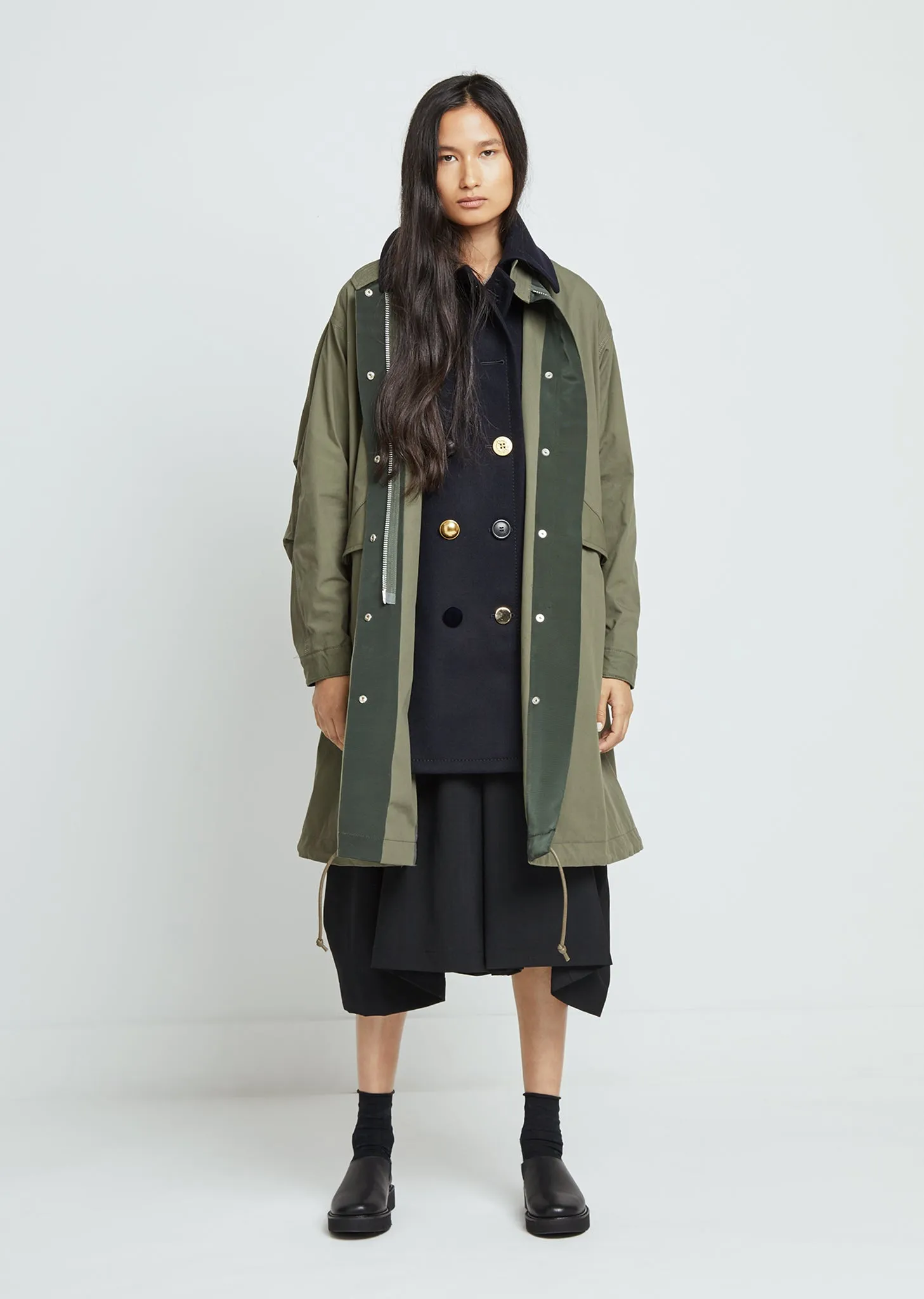 Cotton Nylon Oxford Coat