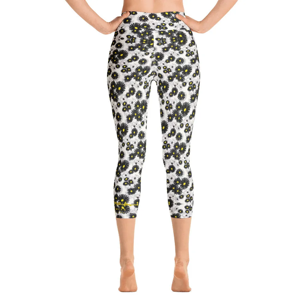 Daisy Yoga Capri Leggings