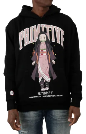 Demon Slayer Nezuko Kamado Black Hoodie - Primitive Collaboration