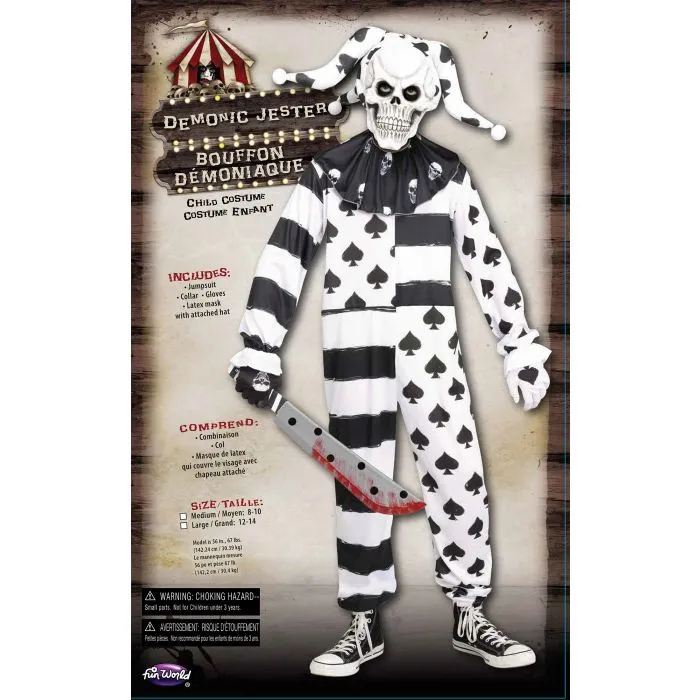 Demonic Jester Costume - Child