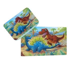 Dinosaur Puzzle in Tin 60pcs