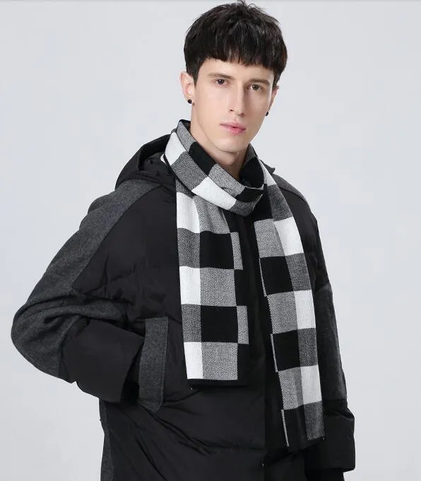 DOTAIN  WY02 Plaid Scarf for Men