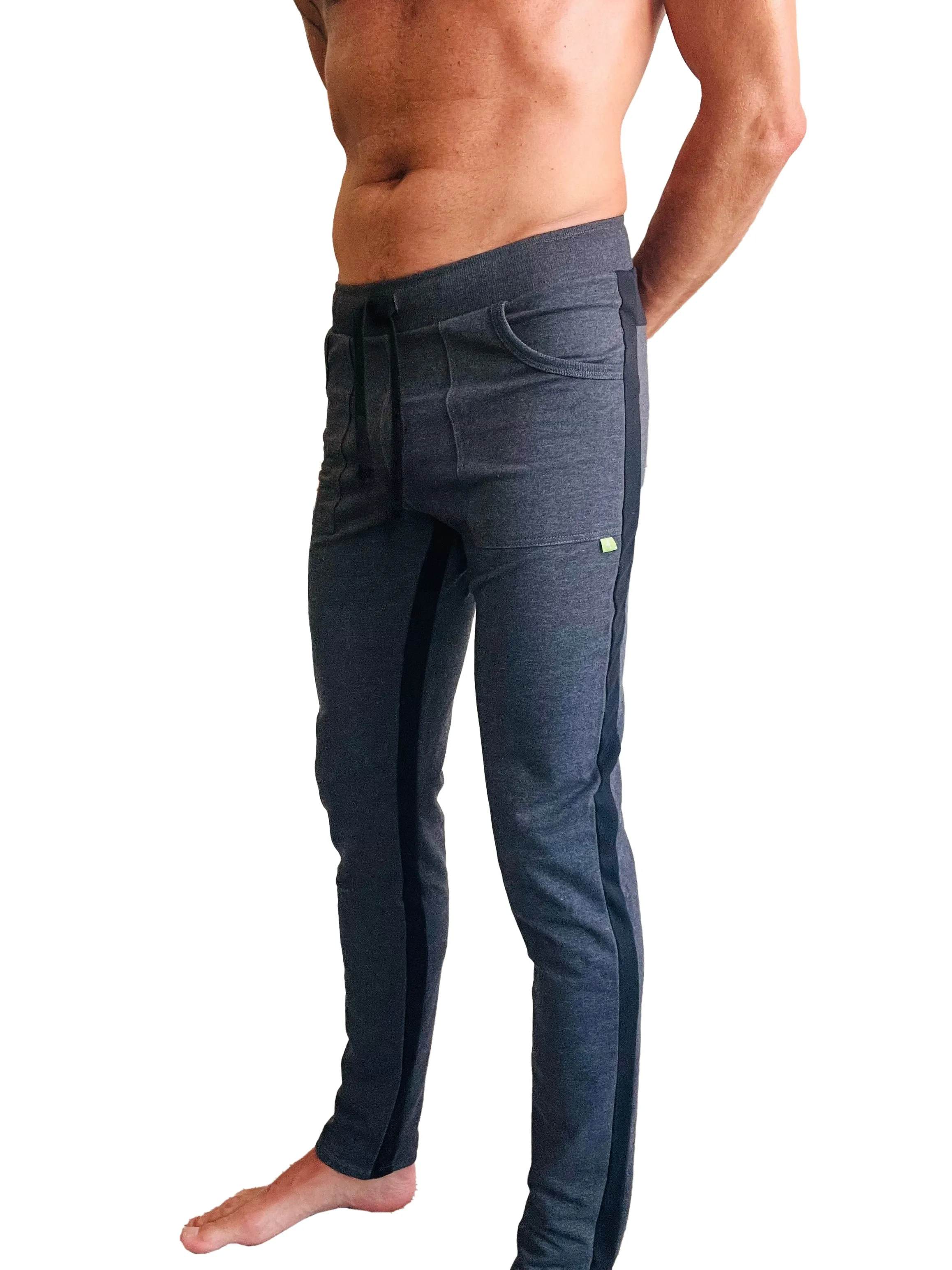 Eco-Track & Yoga Sweat Pant (Charcoal w/Black)