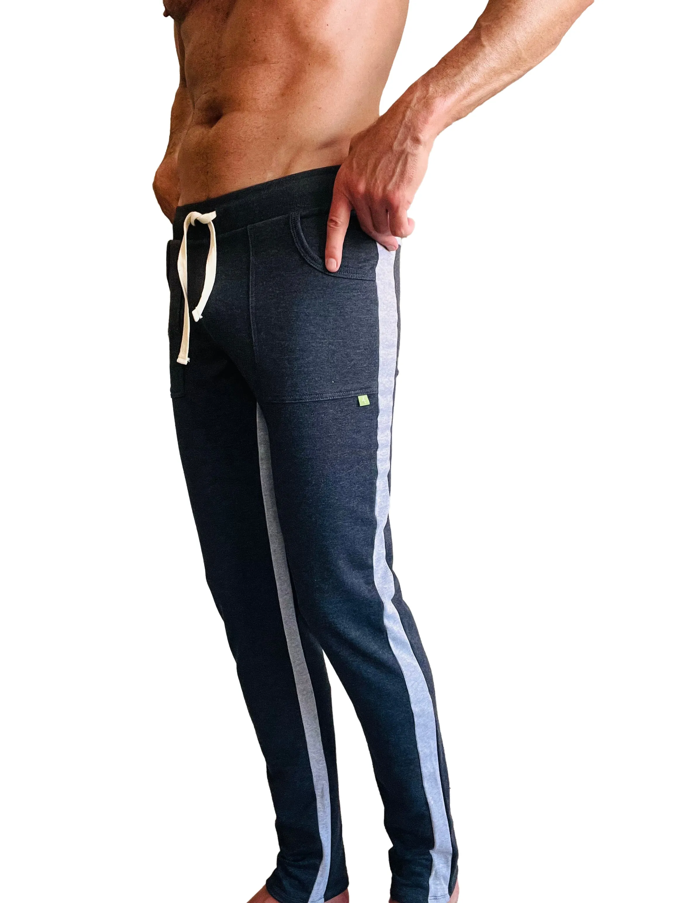 Eco-Track & Yoga Sweat Pant (Charcoal w/Grey)