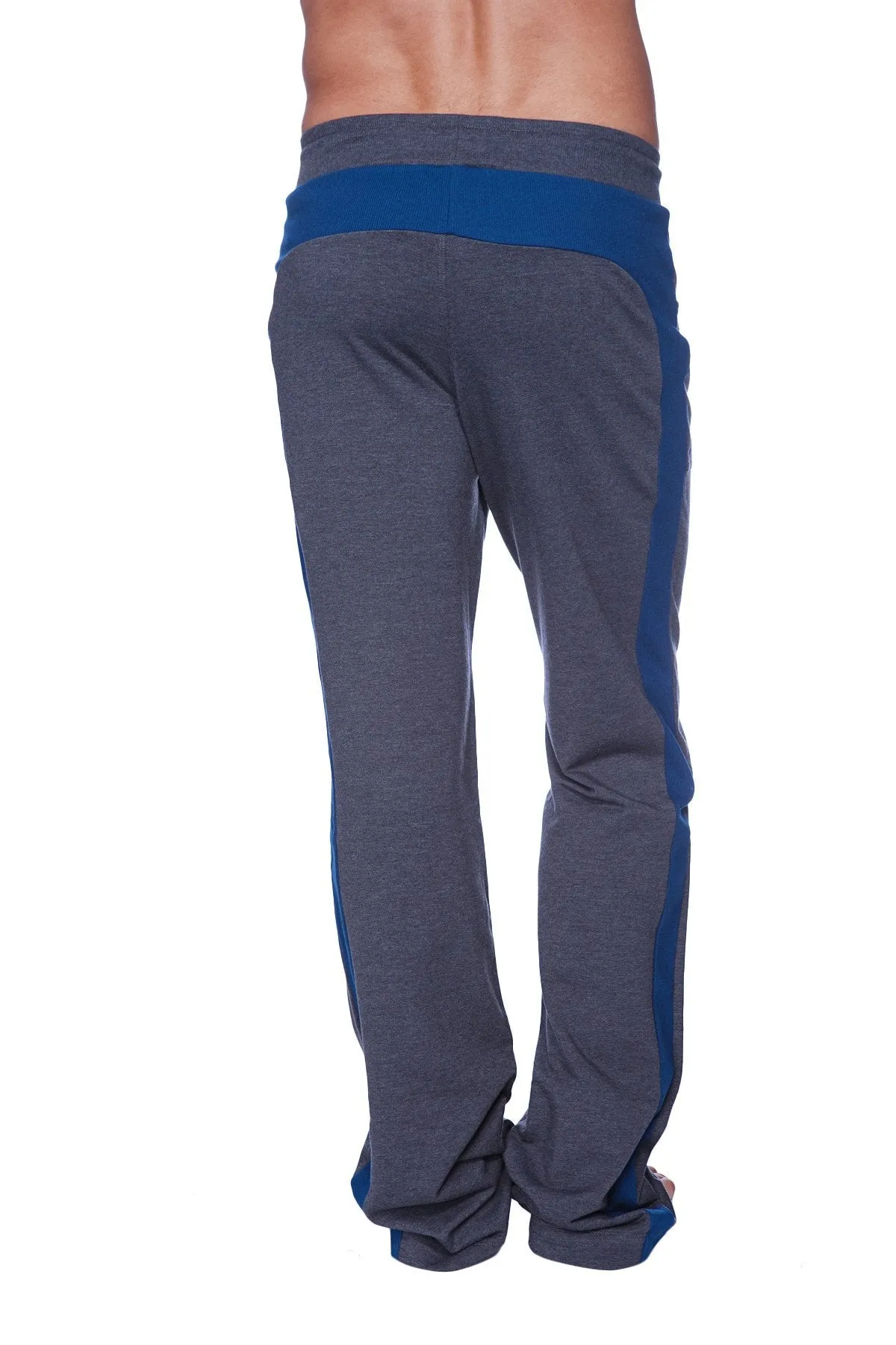 Eco-Track & Yoga Sweat Pant (Charcoal w/Royal Blue)