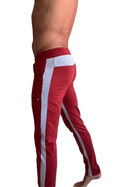 Eco-Track & Yoga Sweat Pant (Cinnabar Red w/Grey)