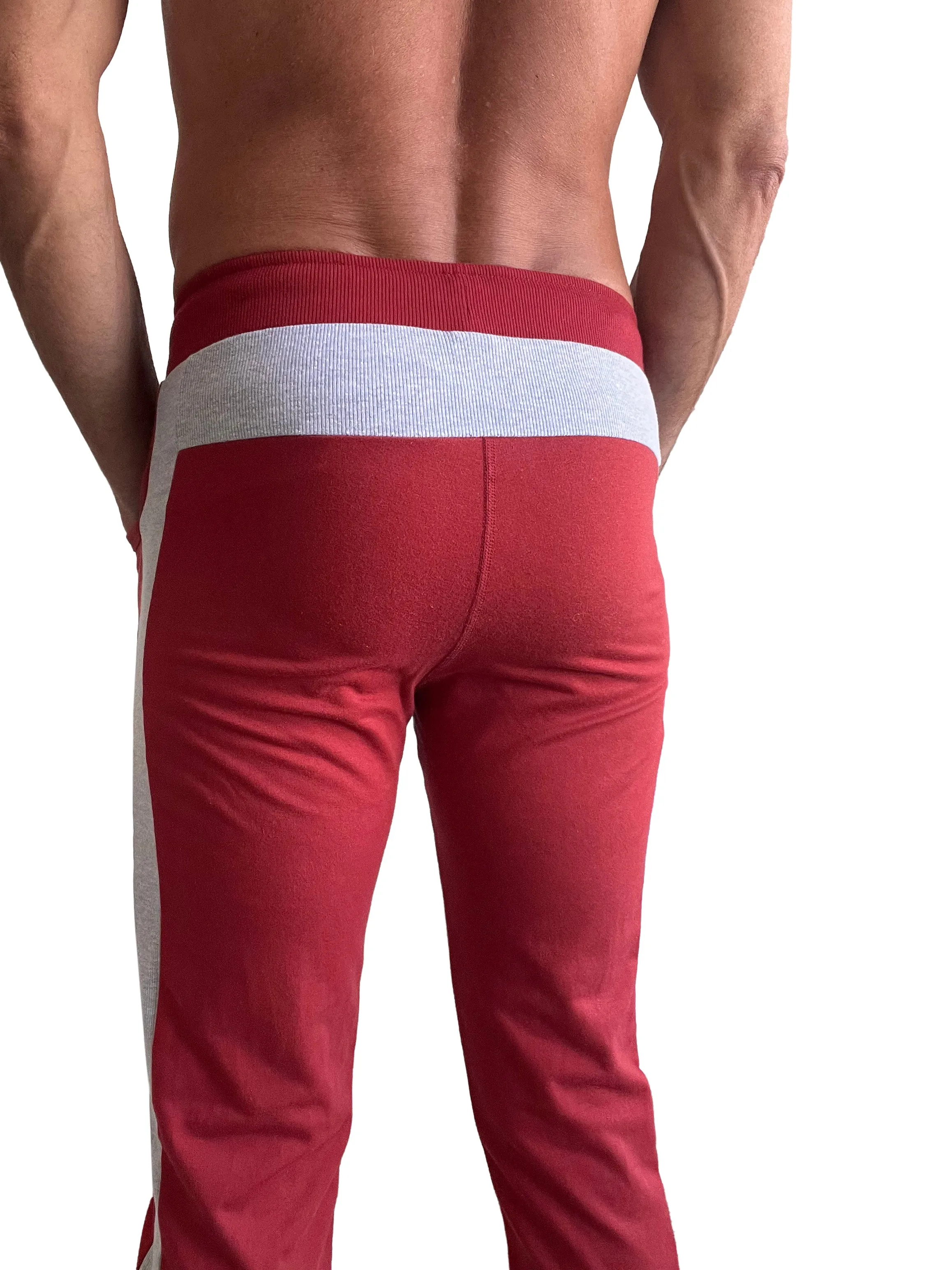 Eco-Track & Yoga Sweat Pant (Cinnabar Red w/Grey)