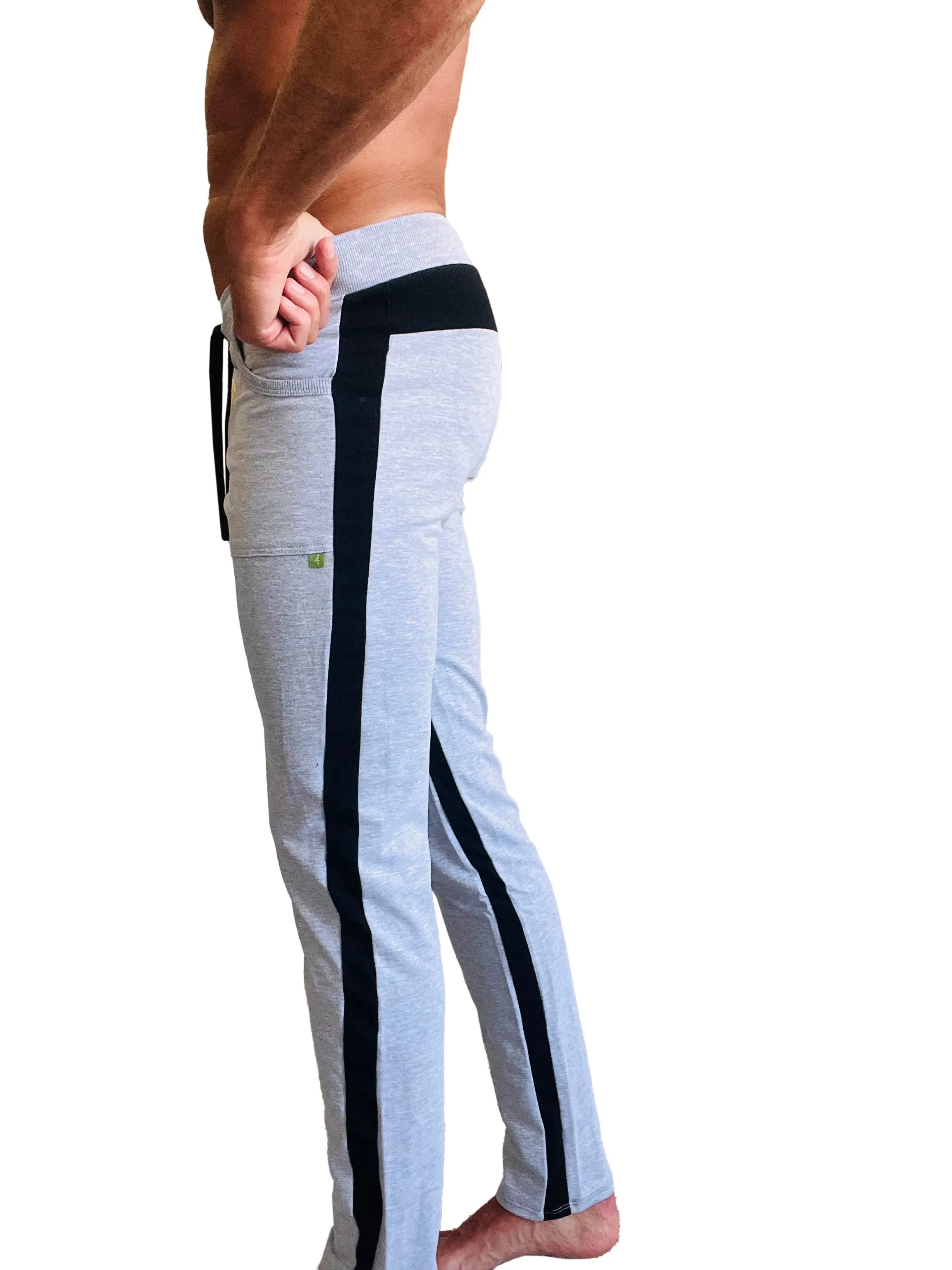 Eco-Track & Yoga Sweat Pant (Heather Grey w/Black)