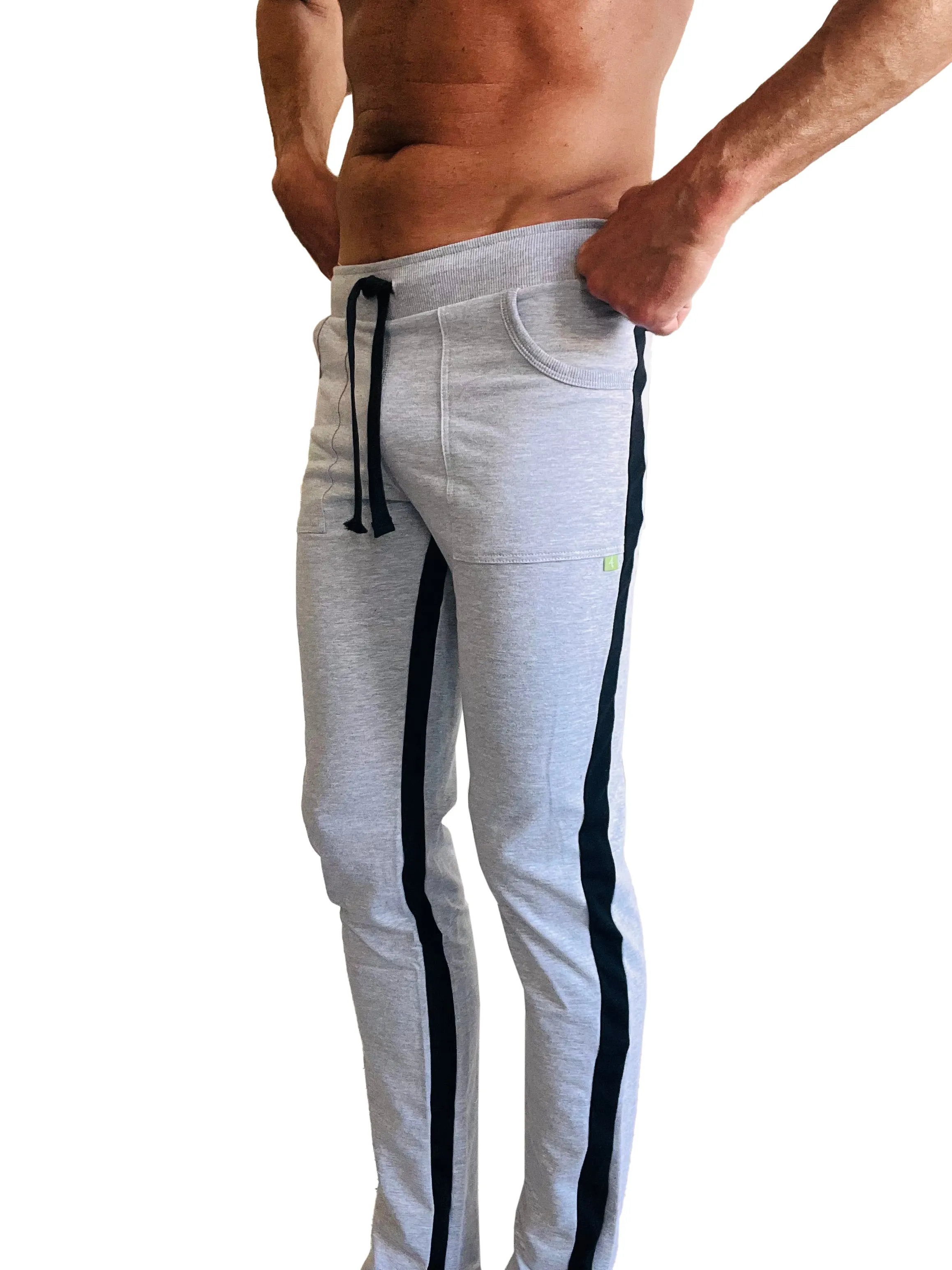 Eco-Track & Yoga Sweat Pant (Heather Grey w/Black)