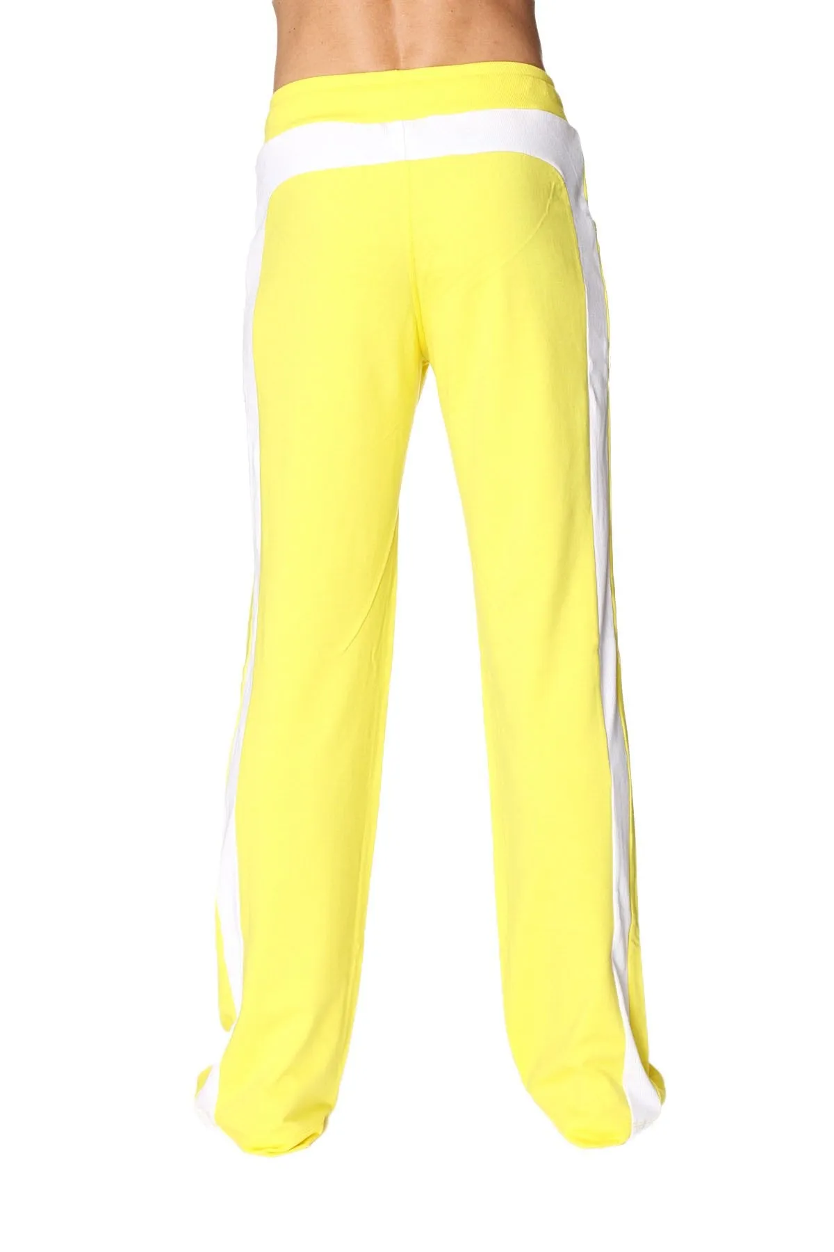 Eco-Track & Yoga Sweat Pant (Yellow w/White)