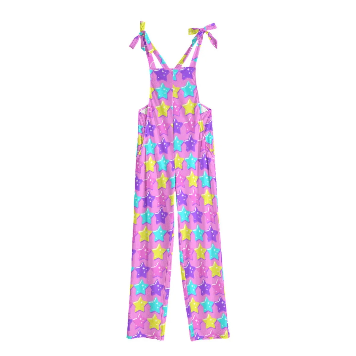 Electric Star Wave Pink Jumpsuit Overalls