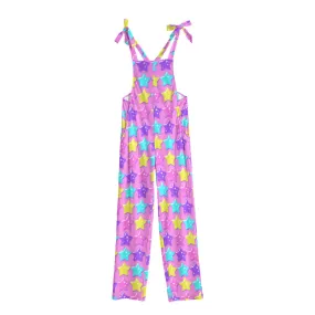 Electric Star Wave Pink Jumpsuit Overalls