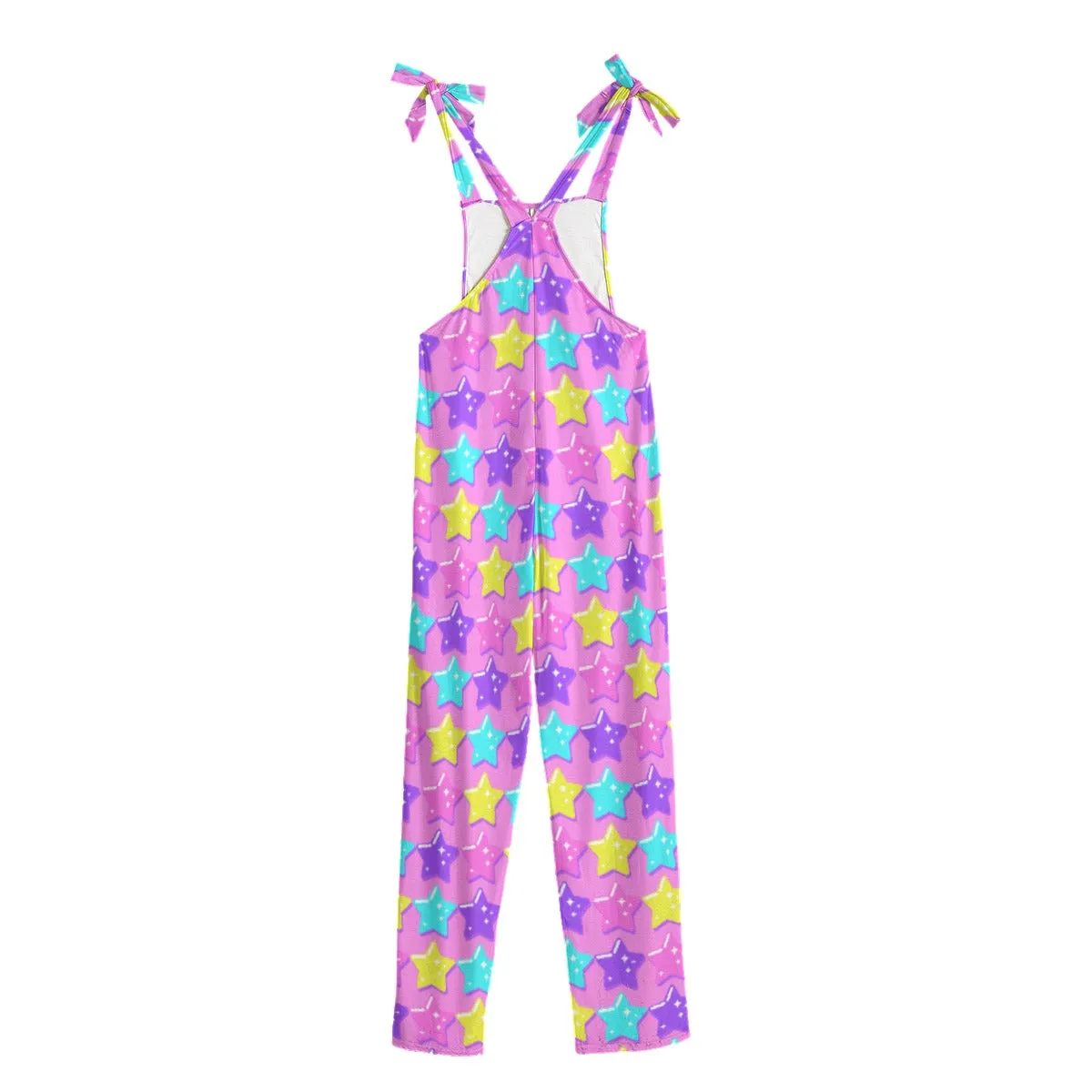 Electric Star Wave Pink Jumpsuit Overalls