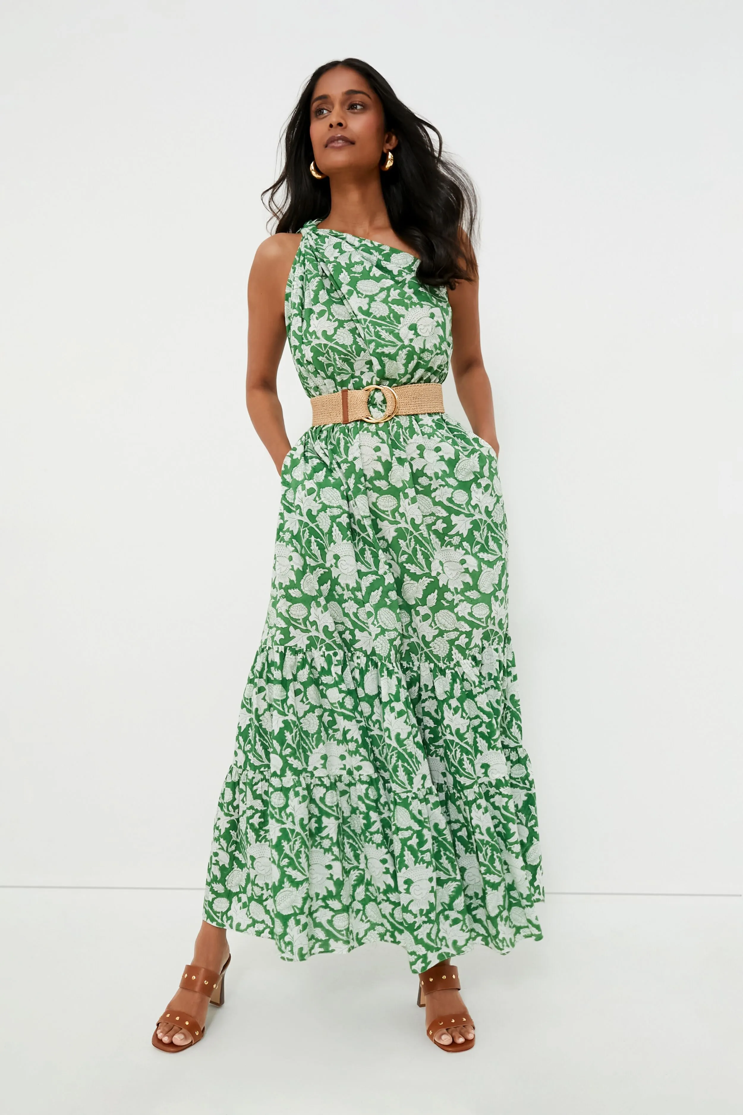 Exclusive Green Botanica Long Dress