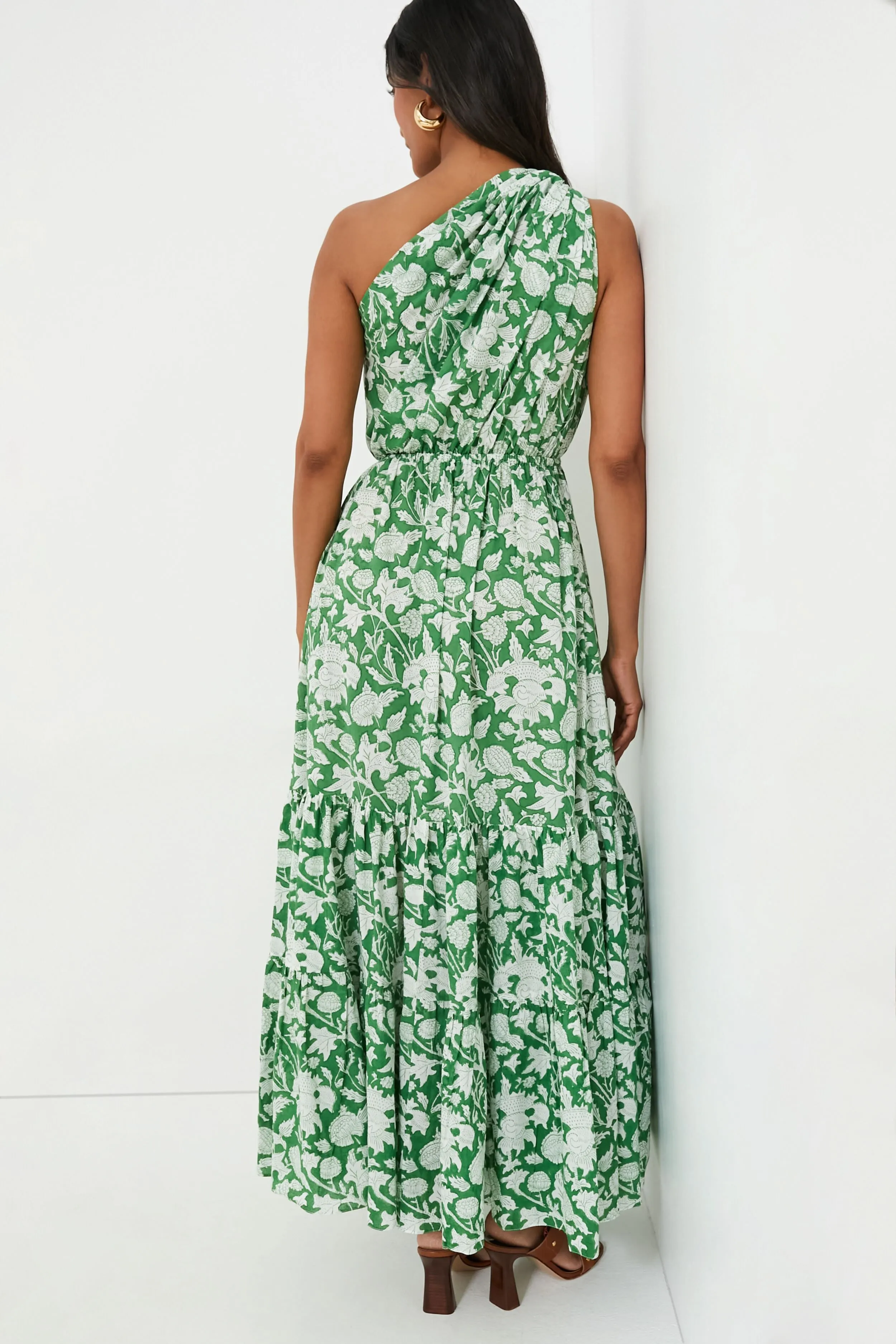 Exclusive Green Botanica Long Dress