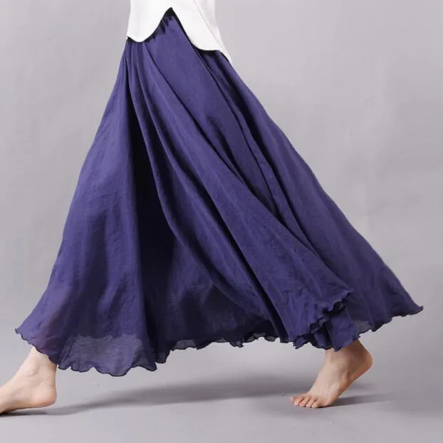 Flowy and Free Chiffon Maxi Skirt