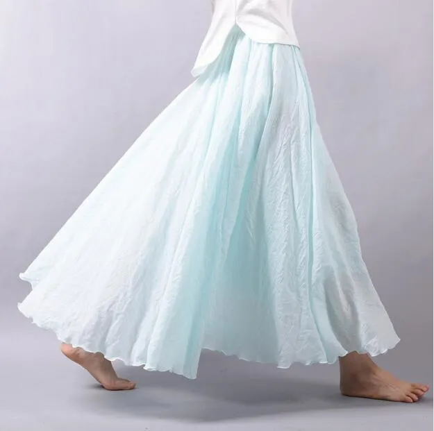 Flowy and Free Chiffon Maxi Skirt