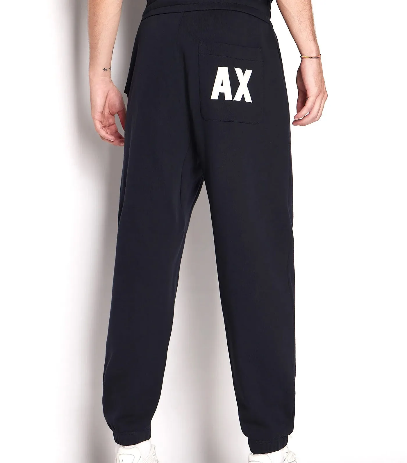 French Terry Cotton Jogger Sweatpants Deep Navy