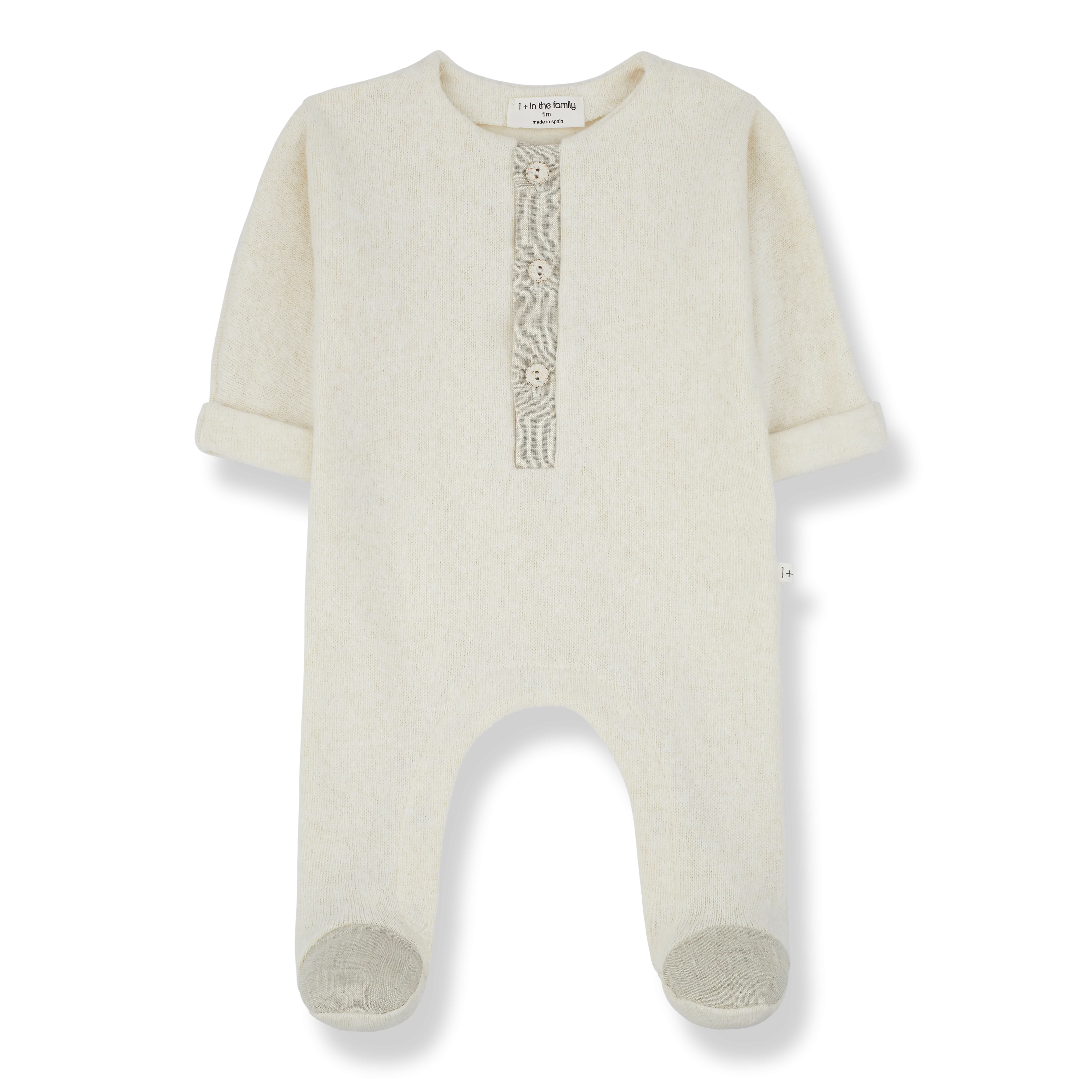 GAETAN jumpsuit w/feet - ecru