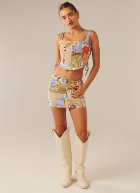 Giddy Up Denim Mini Skirt - Fantasy Muse