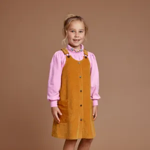 Goldie   Ace - Polly Corduroy Pinafore Dress - Golden