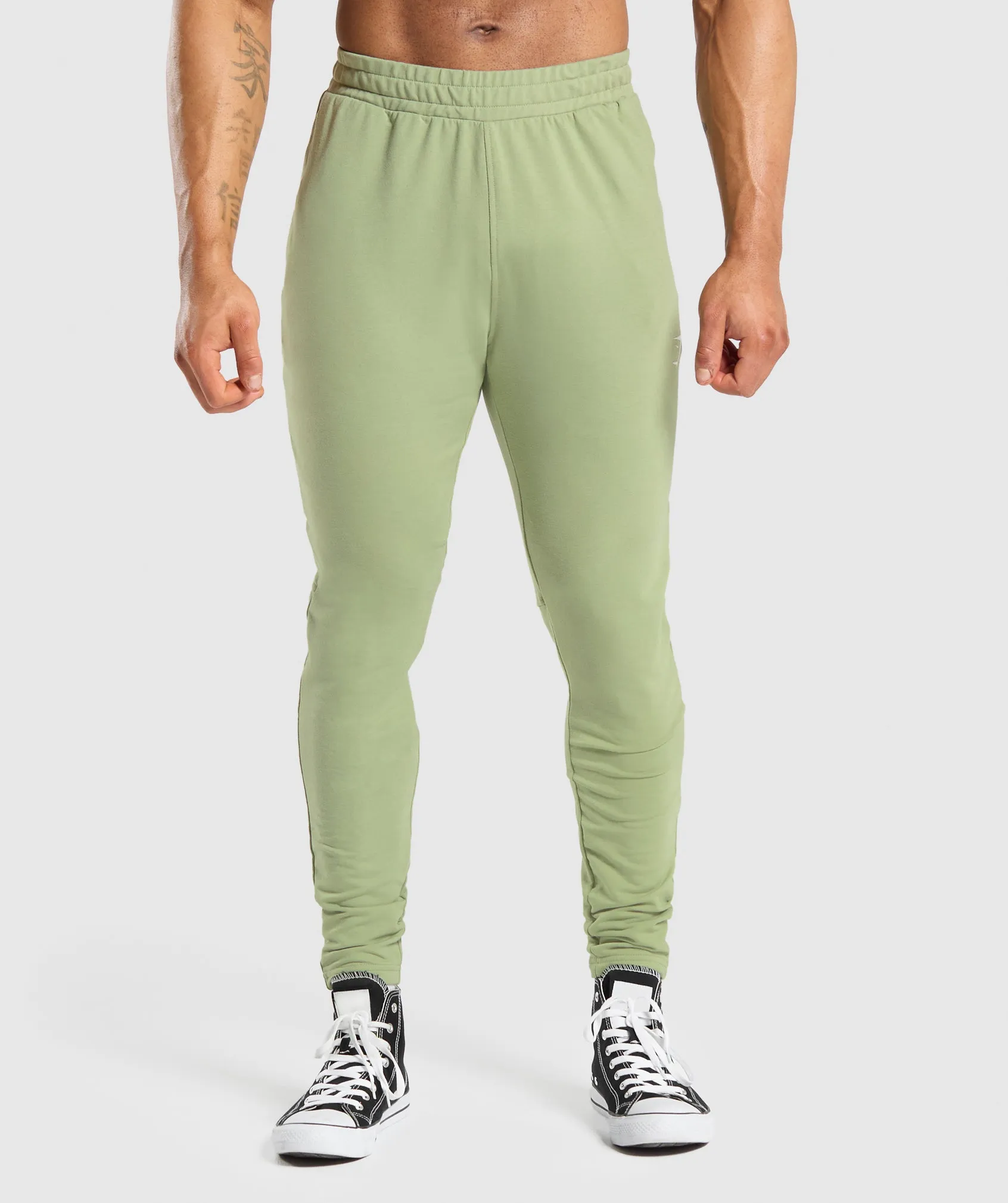 Gymshark Essential Muscle Joggers - Natural Sage Green