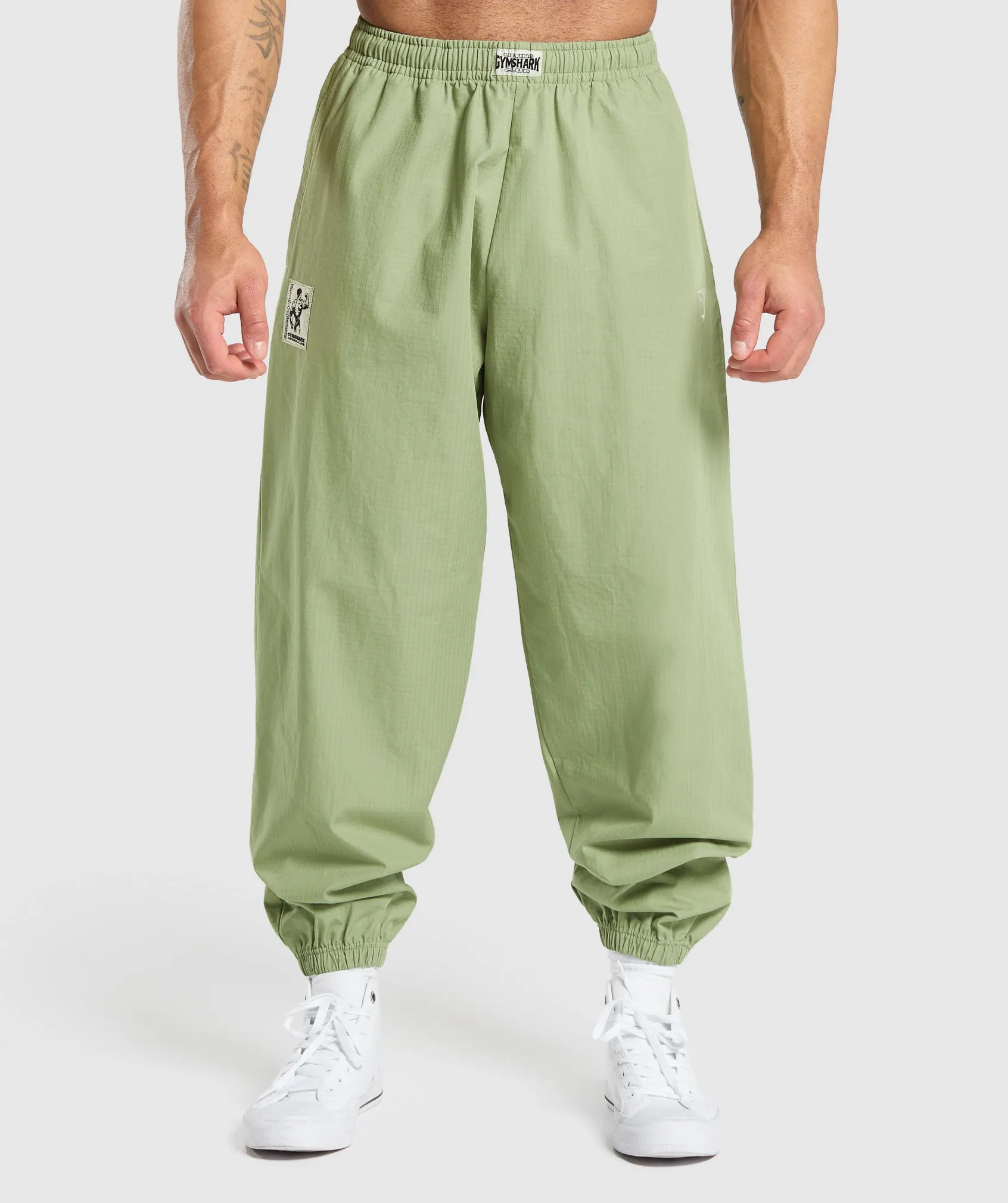 Gymshark Pumper Pants - Natural Sage Green