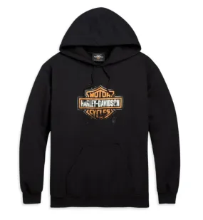 Harley-Davidson® Men's Patina Bar & Shield Logo Pullover Hooded Sweatshirt- 96490-20VM