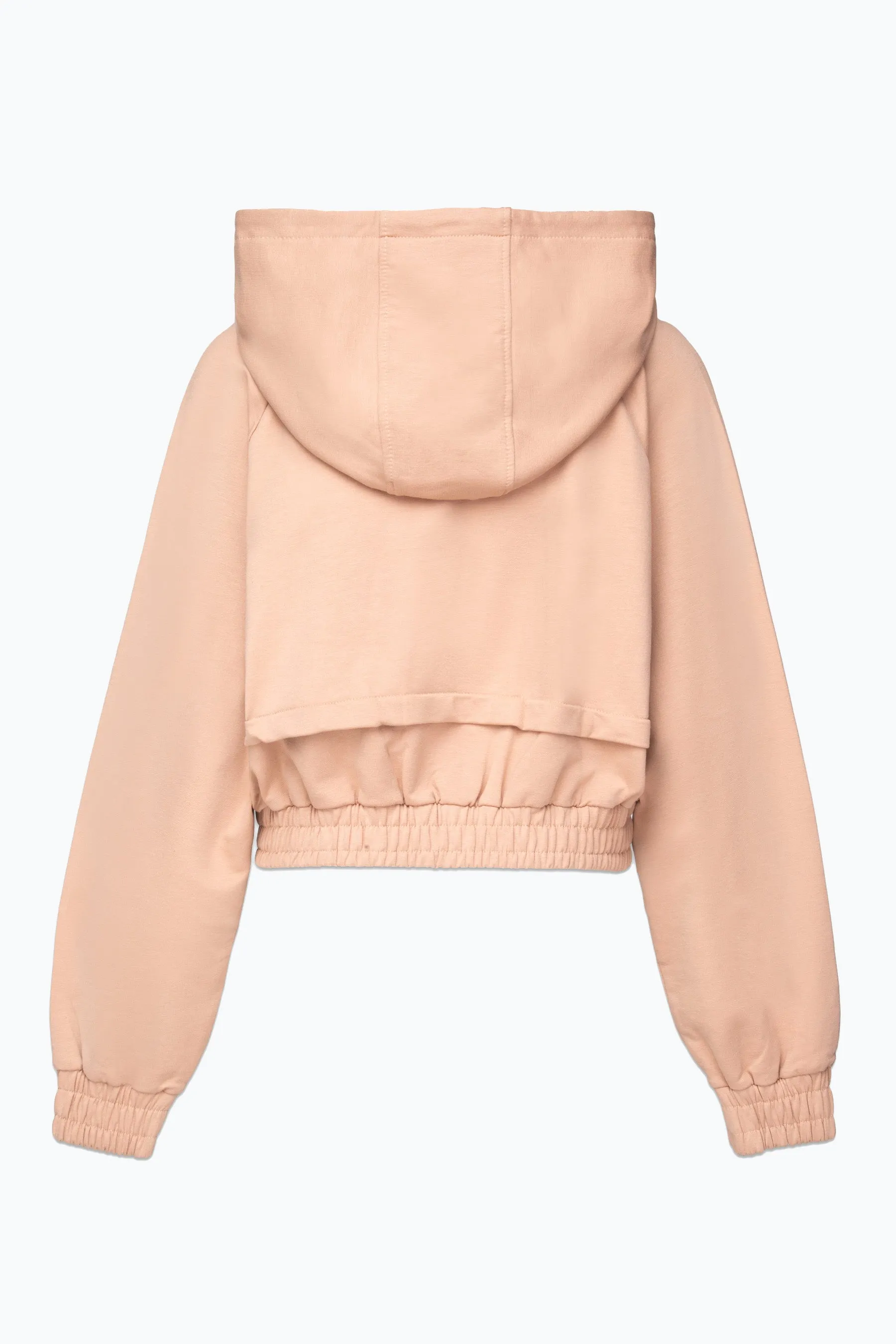 Hype Girls Pink Script Zip Through Hoodie