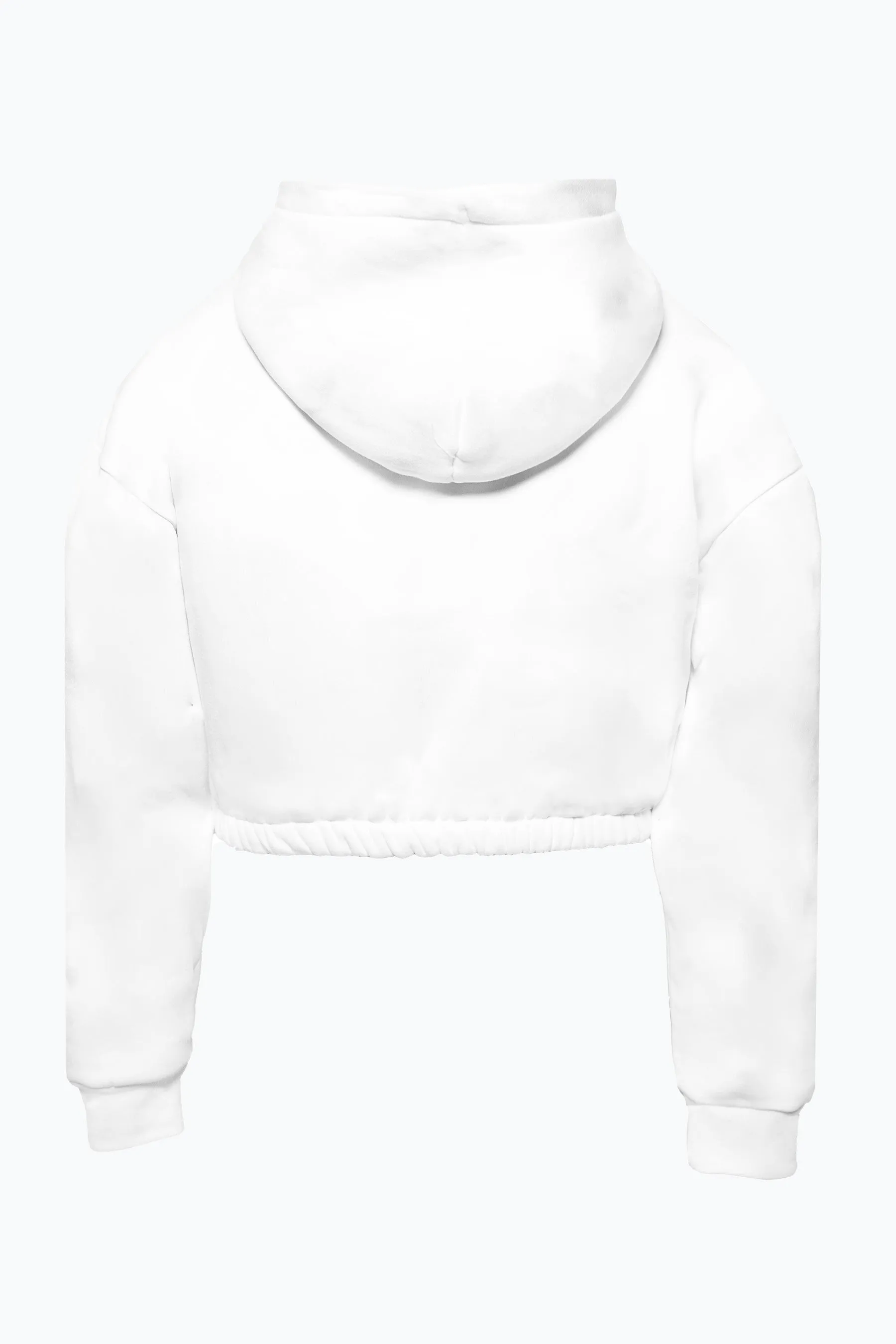 Hype Girls White Script Hoodie