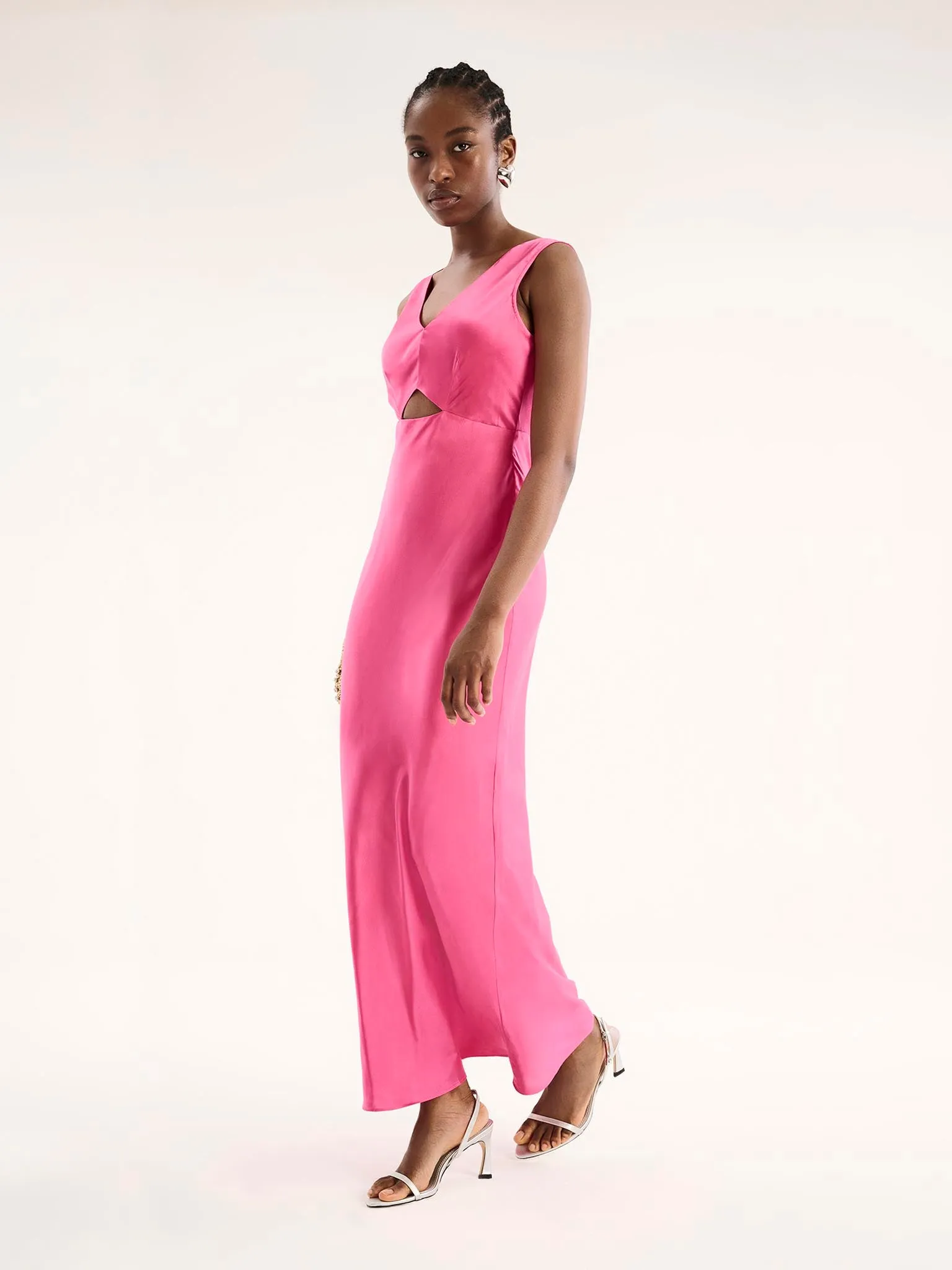 Ivida Dress in Cerise