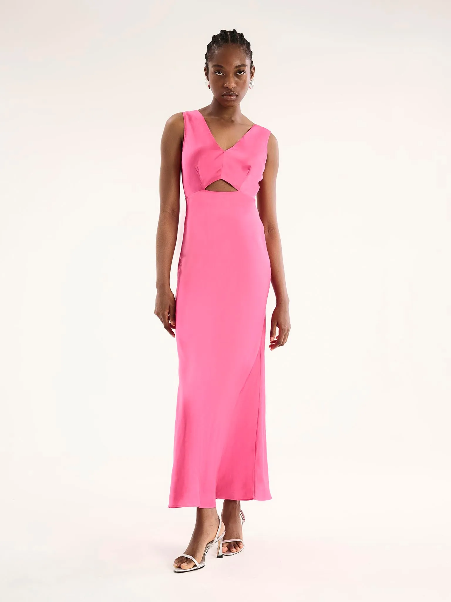 Ivida Dress in Cerise