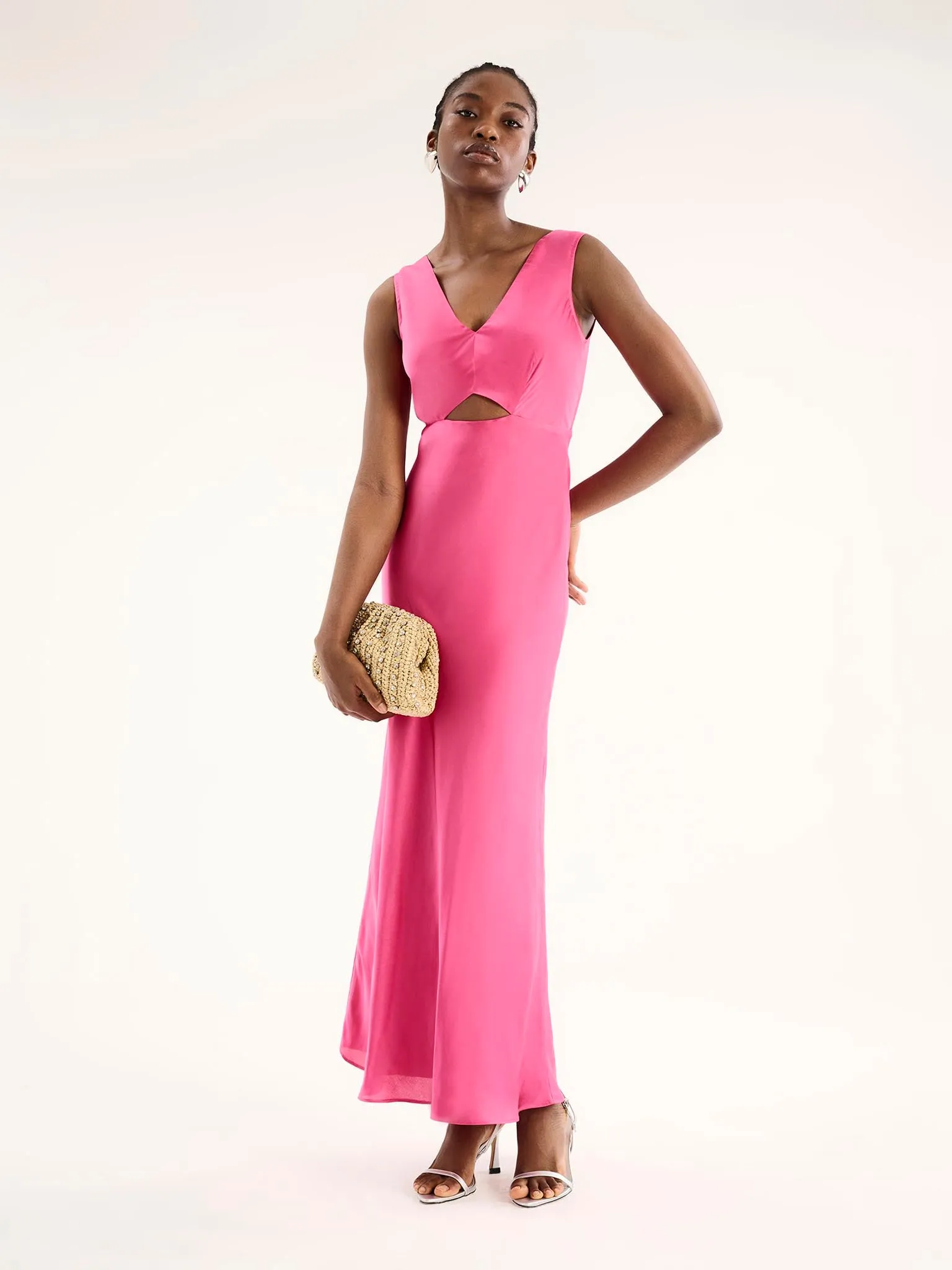 Ivida Dress in Cerise