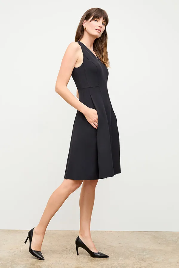 Jaycie Dress - Recycled WonderTex :: Black