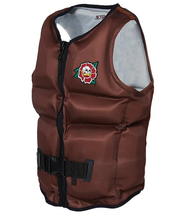 Jetpilot X1 Boys Neo Life Vest (2023) - Coffee