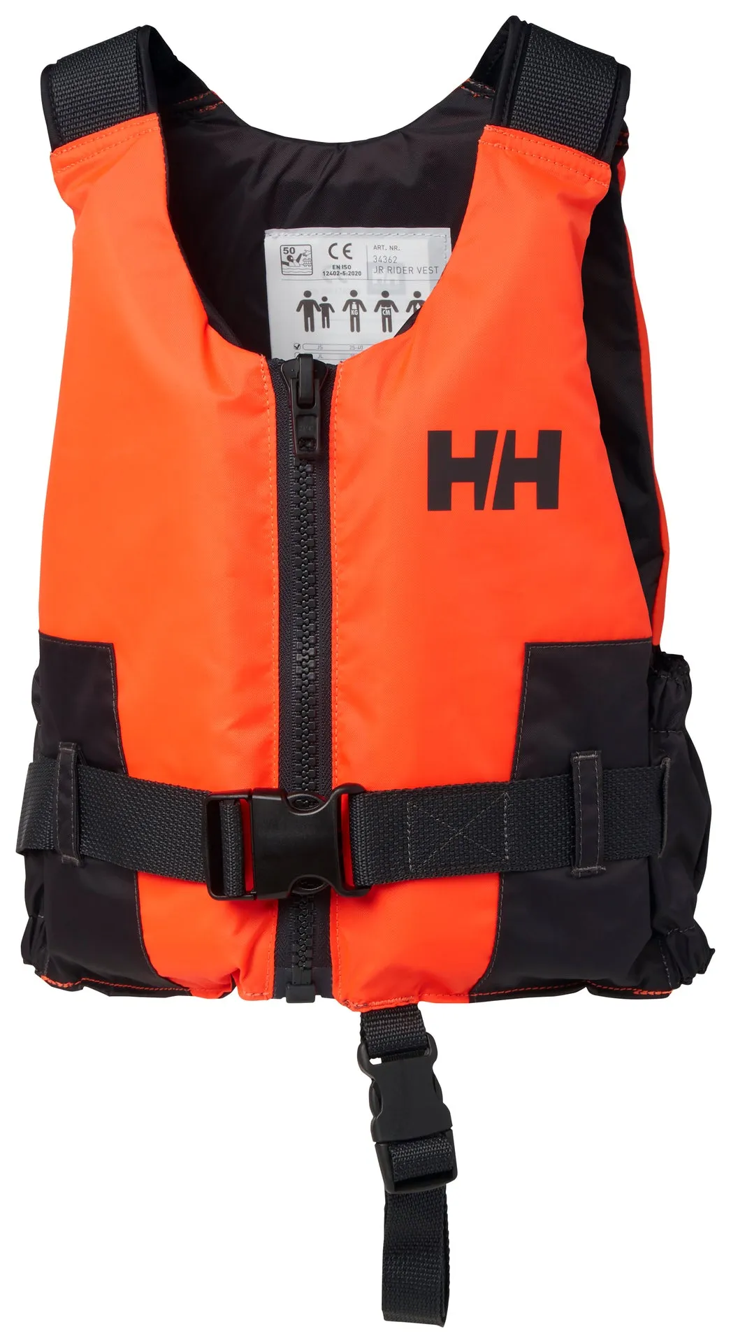 JUNIOR RIDER LIFE VEST - FLUORO ORANGE