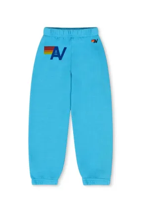 KID'S LOGO SWEATPANTS - NEON BLUE