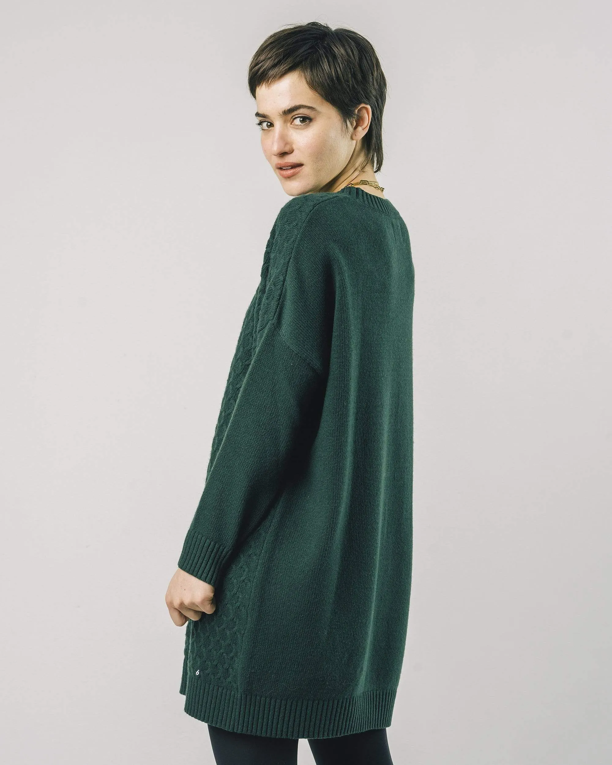 Knitted Dress Dark Green