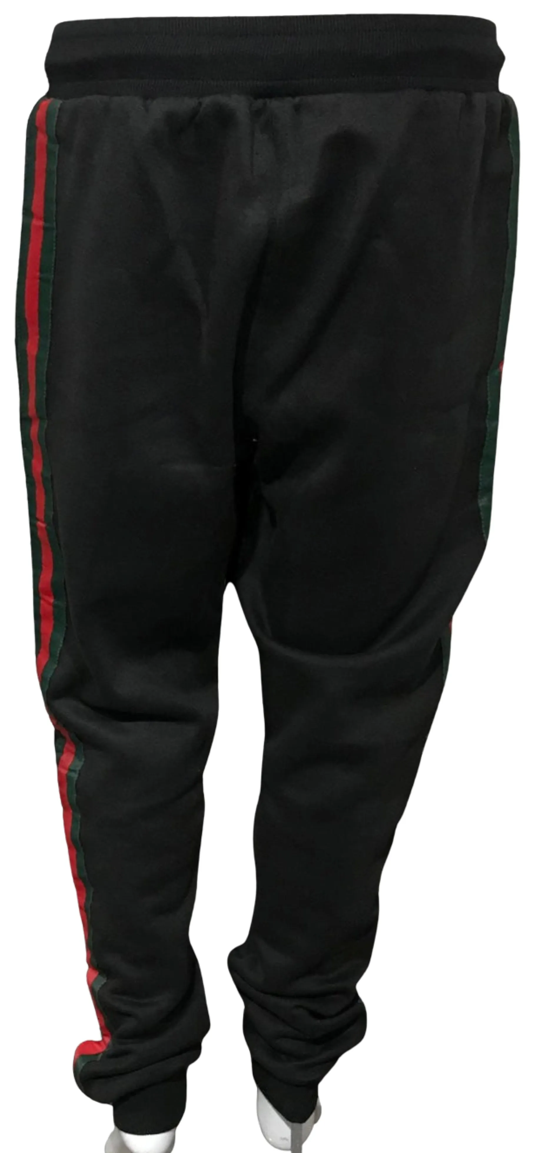 ^LUXURY^ (BLACK-MULTI) ITALIAN LUXURY EMBROIDERED JOGGER SWEATPANTS