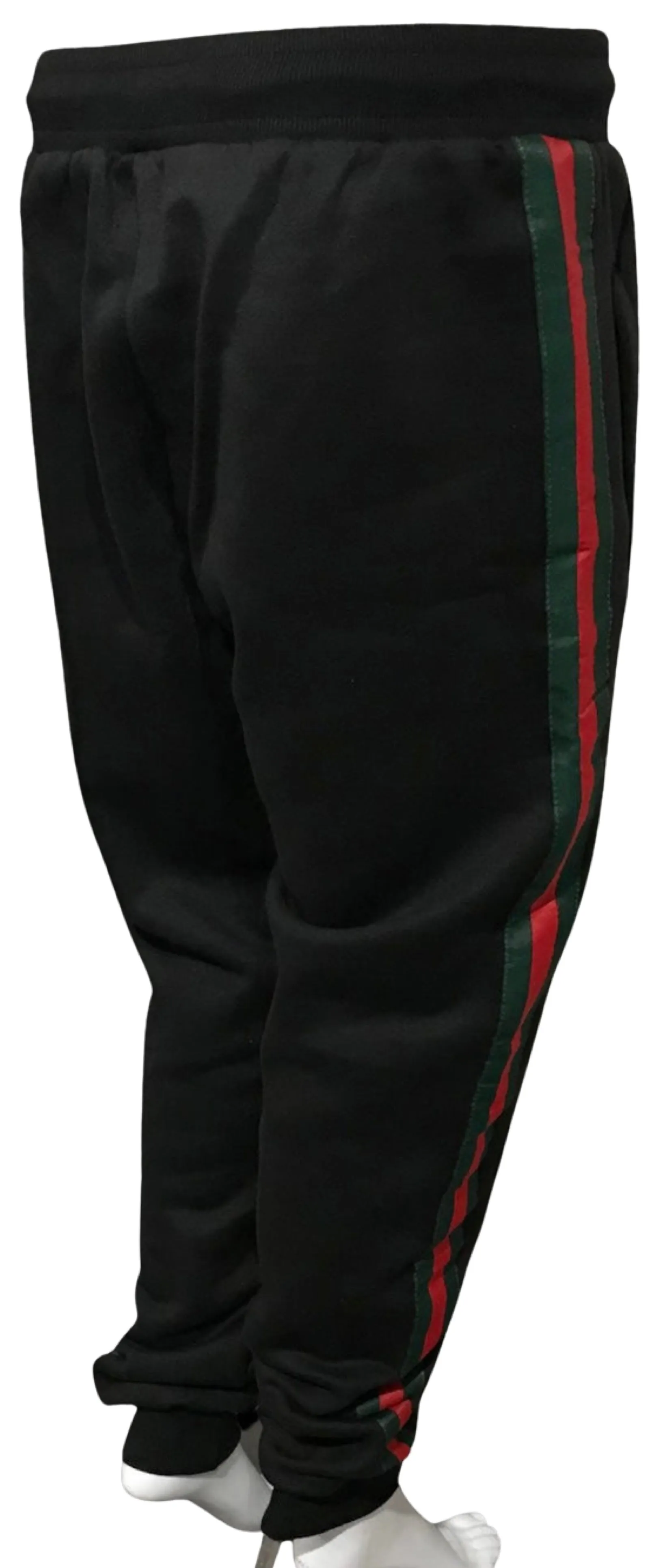 ^LUXURY^ (BLACK-MULTI) ITALIAN LUXURY EMBROIDERED JOGGER SWEATPANTS