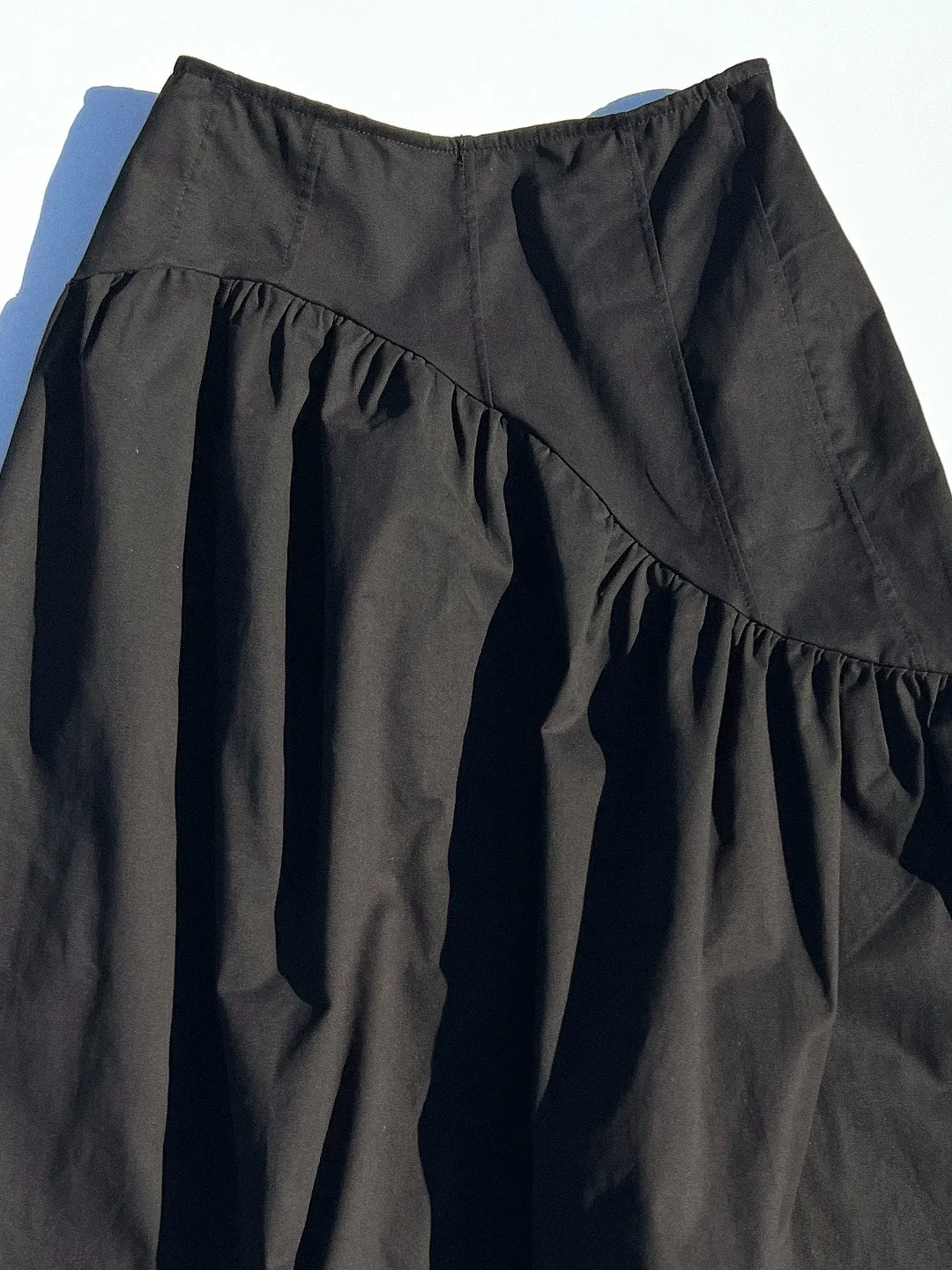 Maeve Midi Skirt - Caviar Twill