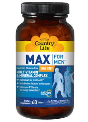 MAX FOR MEN﻿ ® (IRON FREE), TABS