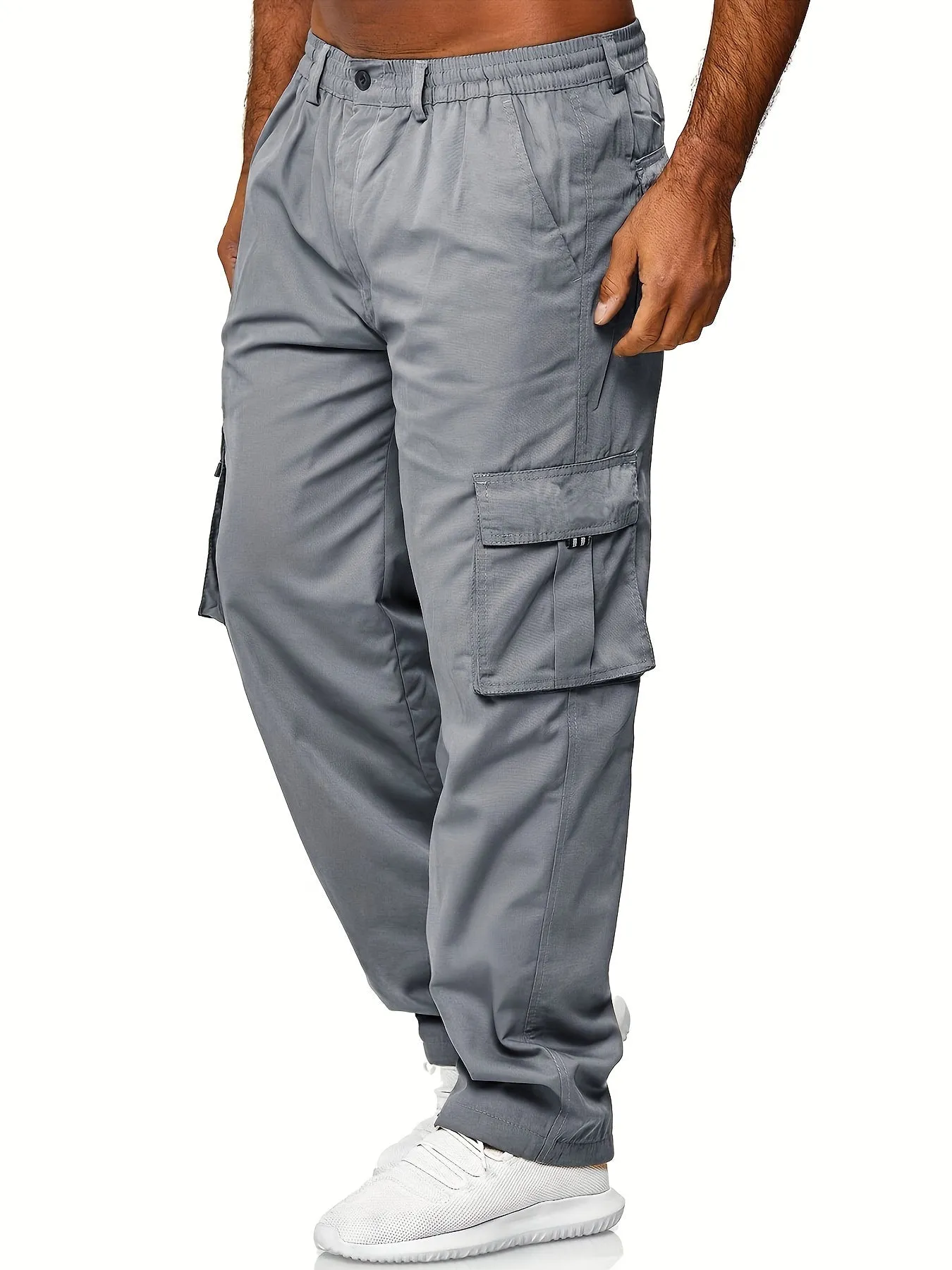 Mens Cargo Pants Casual Jogger Multi Pockets Outdoor Hiking Work Sweatpants Workout Joggers