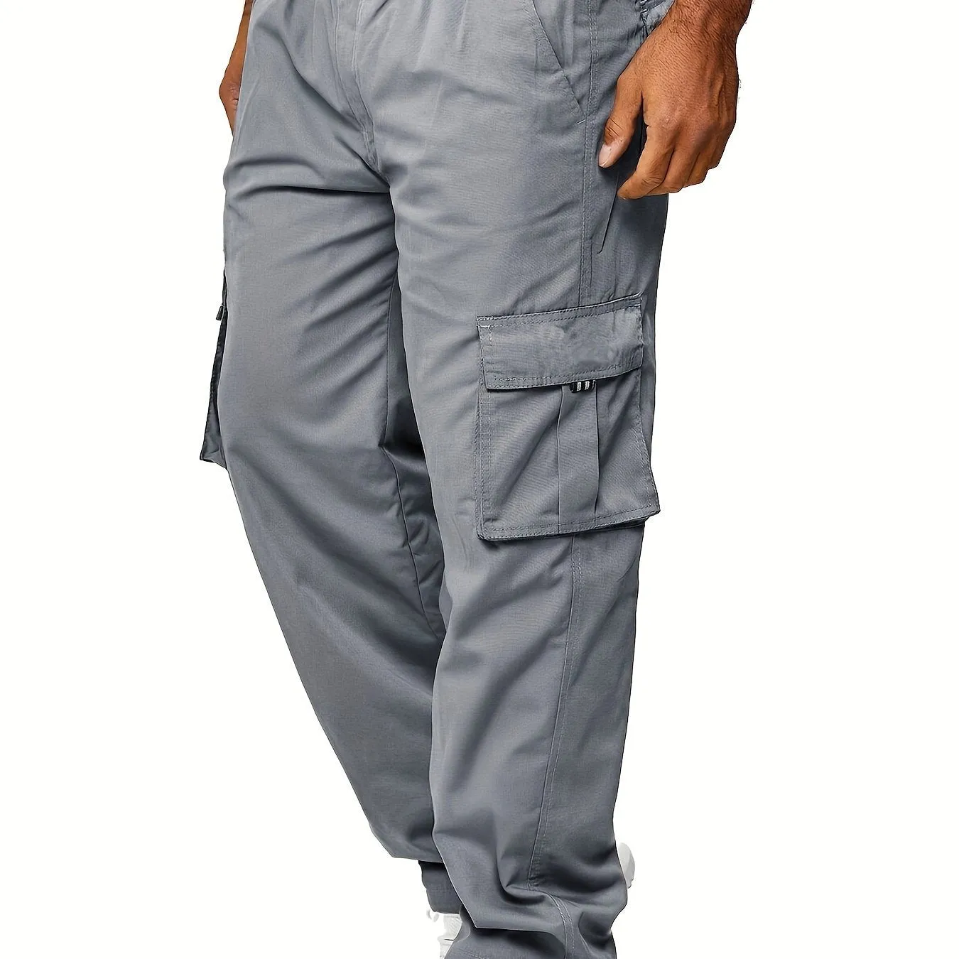 Mens Cargo Pants Casual Jogger Multi Pockets Outdoor Hiking Work Sweatpants Workout Joggers