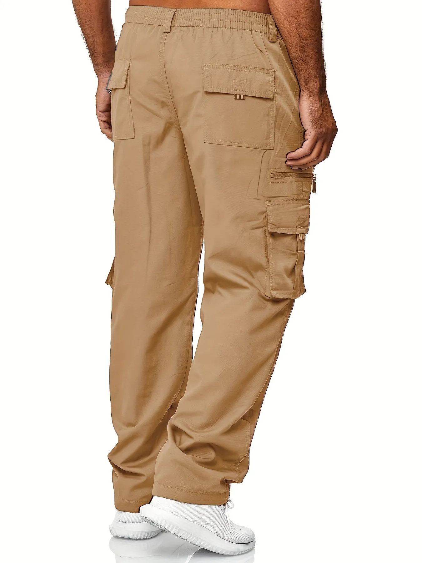 Mens Cargo Pants Casual Jogger Multi Pockets Outdoor Hiking Work Sweatpants Workout Joggers