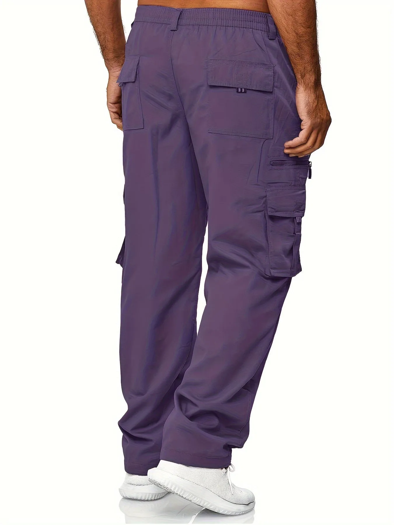 Mens Cargo Pants Casual Jogger Multi Pockets Outdoor Hiking Work Sweatpants Workout Joggers