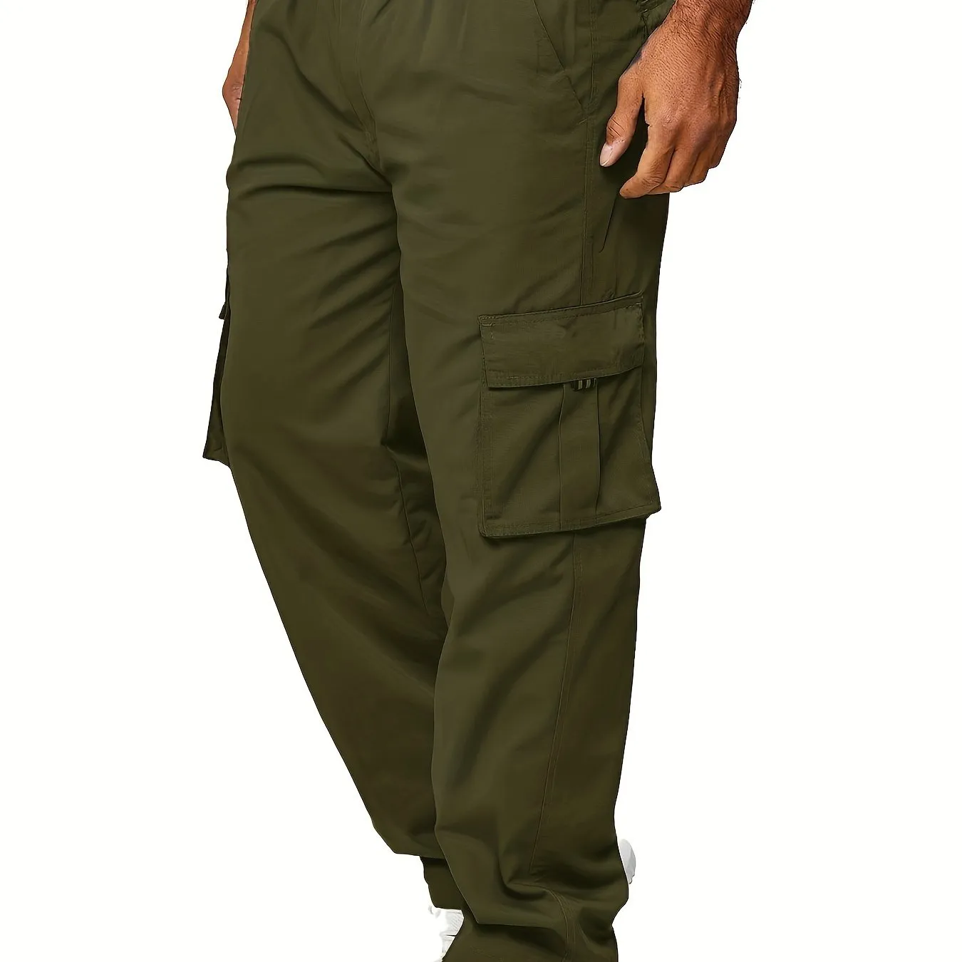 Mens Cargo Pants Casual Jogger Multi Pockets Outdoor Hiking Work Sweatpants Workout Joggers