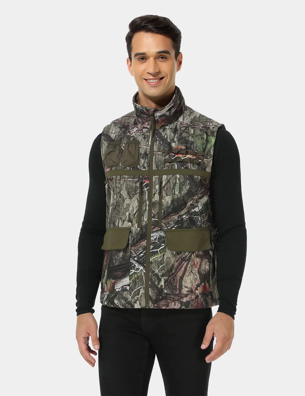 Men's Heated Hunting Vest - Camouflage, Mossy Oak® Country DNA